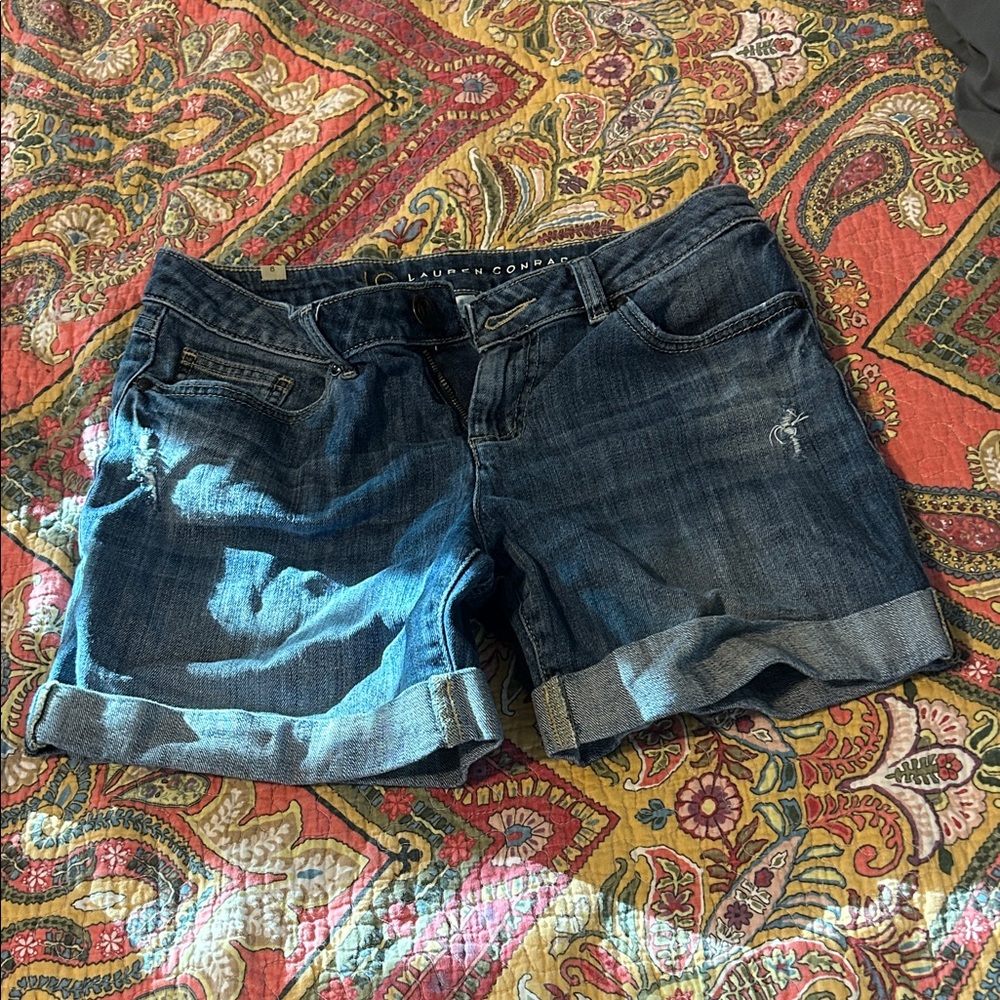 Lauren Conrad Blue Jean Shorts